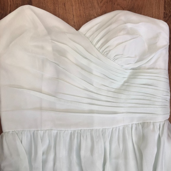 Alfred Angelo Mint Green Maxi Bridesmaid Women's Dress - Picture 6 of 15